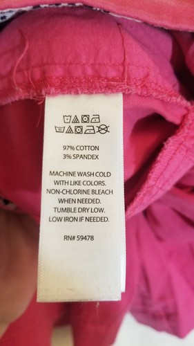 Pantaloncini elasticizzati da donna cachi rosa brillante cotone taglia 12 - Foto 11 di 11