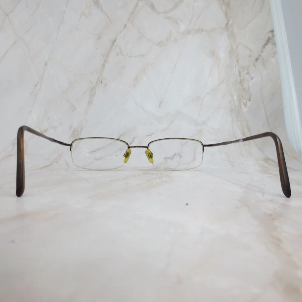 Marco de gafas Sergio Tacchini ST1019 café medio borde rectangular 52-19-140 Foto 4 de 4