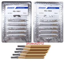 FG-1957/FG-1958 High Speed Dental Tungsten Steel Carbide Crown Metal Cutting Bur