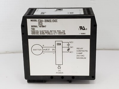 MOORE INDUSTRIES ECA/4-20ECA/4-20MA/SL1/24DC-ECD ALARM MODULE RELAY 1675847 NNB