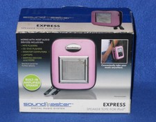 Soundmaster Digital Music System Express Speaker Tote For Ipod