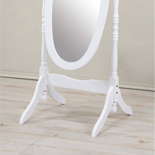 Queen Anna Style Wood Floor Cheval Mirror Bedroom Adjustable Standing HOT - Picture 4 of 4