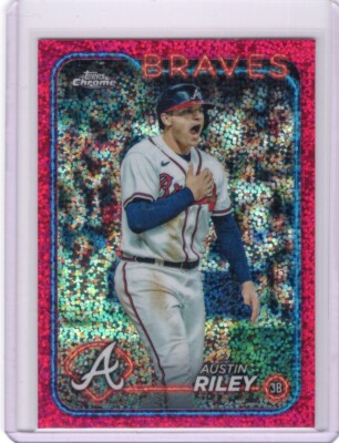 Austin Riley Funko Austin Riley 2024 Topps Chrome Pink Speckle /350 S0374 | eBay