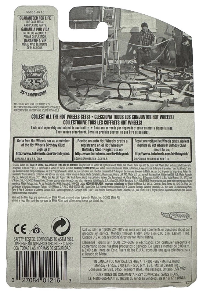 HOT WHEELS MINI COOPER #200 2002 - Image 2 of 2