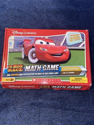 Disney Learning The Big Race Math Game Scholastic Lightning McQueen Addition And