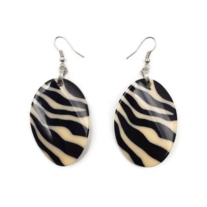 zebra print earrings