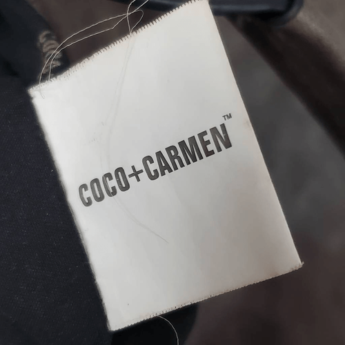 Coco + Carmen Schultertasche veganes Leder & Tweed braun/rosa kariert Handtasche Beuteltasche - Bild 13 von 16