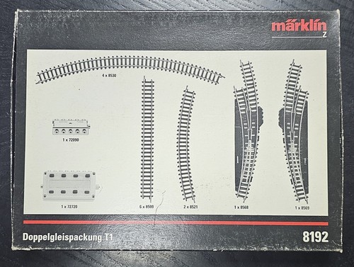 Märklin 8192 - dubbele rails verpakking T1, Spoor Z