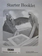 SRA Reading Lab 1A Laboratory Starter Booklet 1990 1982 1973