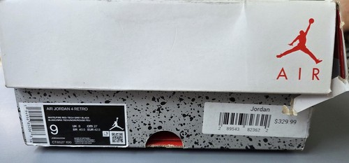 Size 9 - Jordan 4 Retro Mid White Oreo Pre-Owned In Great Condition OG Box - Picture 12 of 13