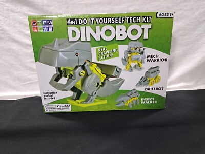 4 In 1  Dinobot Educational Model Building Tech Kits DIY Robot Dinosaur New