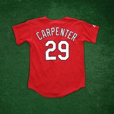 Chris Carpenter Majestic St. Louis Cardinals Alternate Red YOUTH Jersey