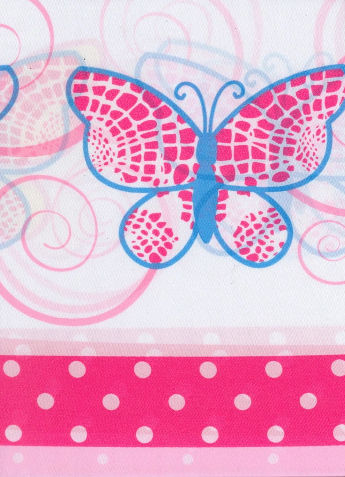 Mariposas Mariposa Lunares Rosa Primavera Tela Cortina de Ducha 70"x72" Foto 3 de 4