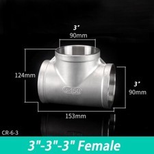 Stainless Steel Pipe Fittings 1/8" 1/4" 3/8" 1/2" 3/4" to 4 inch BSP Threaded