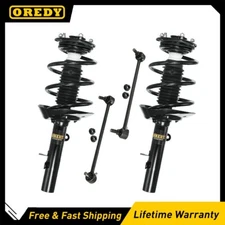 Front Struts Coil Spring + Sway Bars Replacement for 2.4L Honda Accord 2013-2017