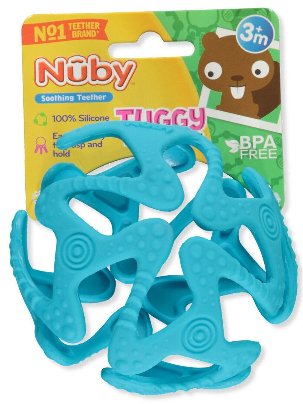 Nuby Tuggy Teething Teether Don't miss the campaign Ball Soothing Special sale item