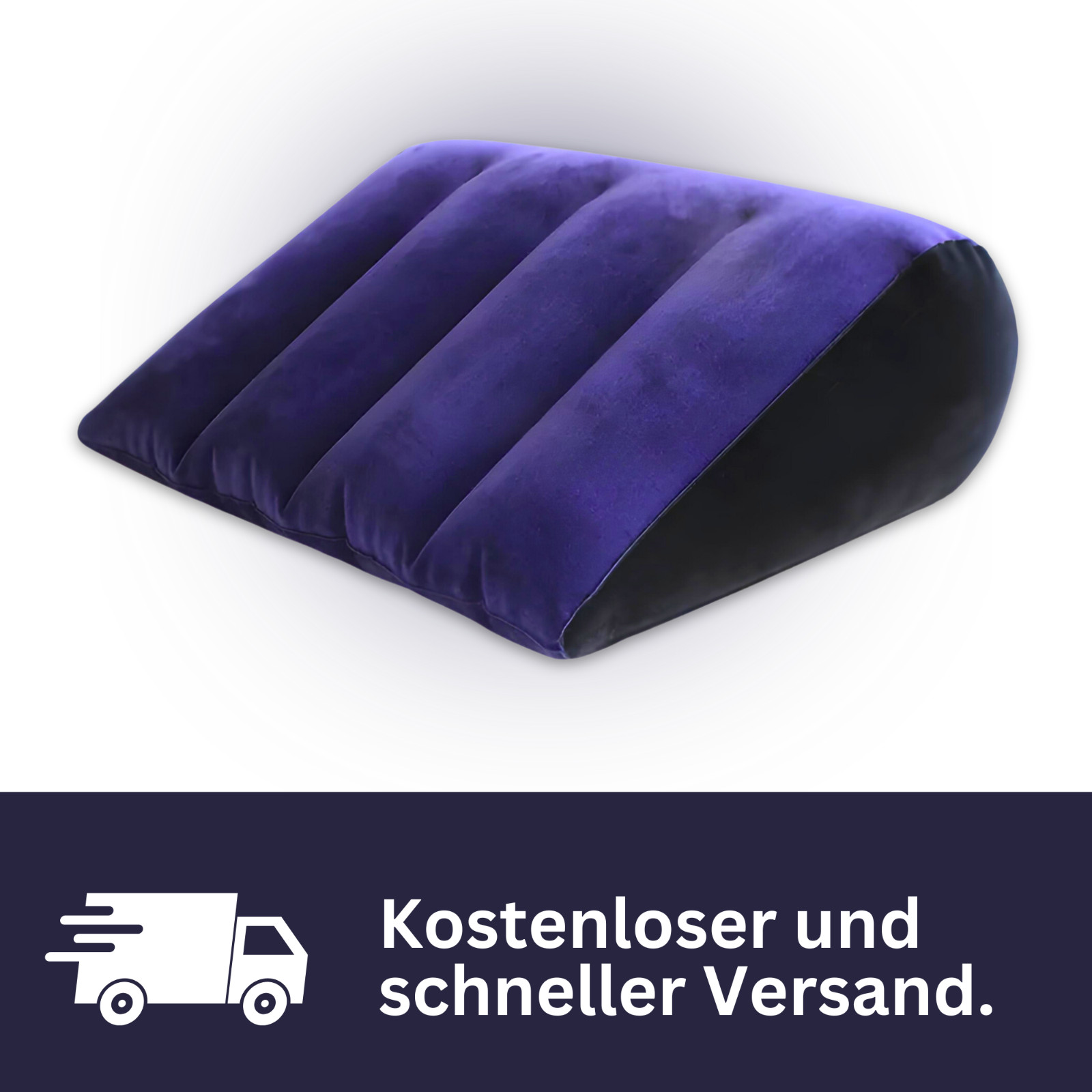 Aufblasbares Sex-Kissen - Keilförmiges Liebeskissen - Lendenkissen
