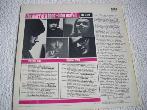 John Mayall – The Diary Of A Band Volume TWO LK.4919 , LP Album MONO UK - Picture 2 of 11