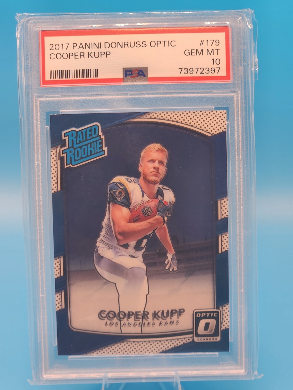 2017 Panini Donruss Optic Cooper Kupp RC PSA 10 Rams SEAHAWKS RATED Rookie #179