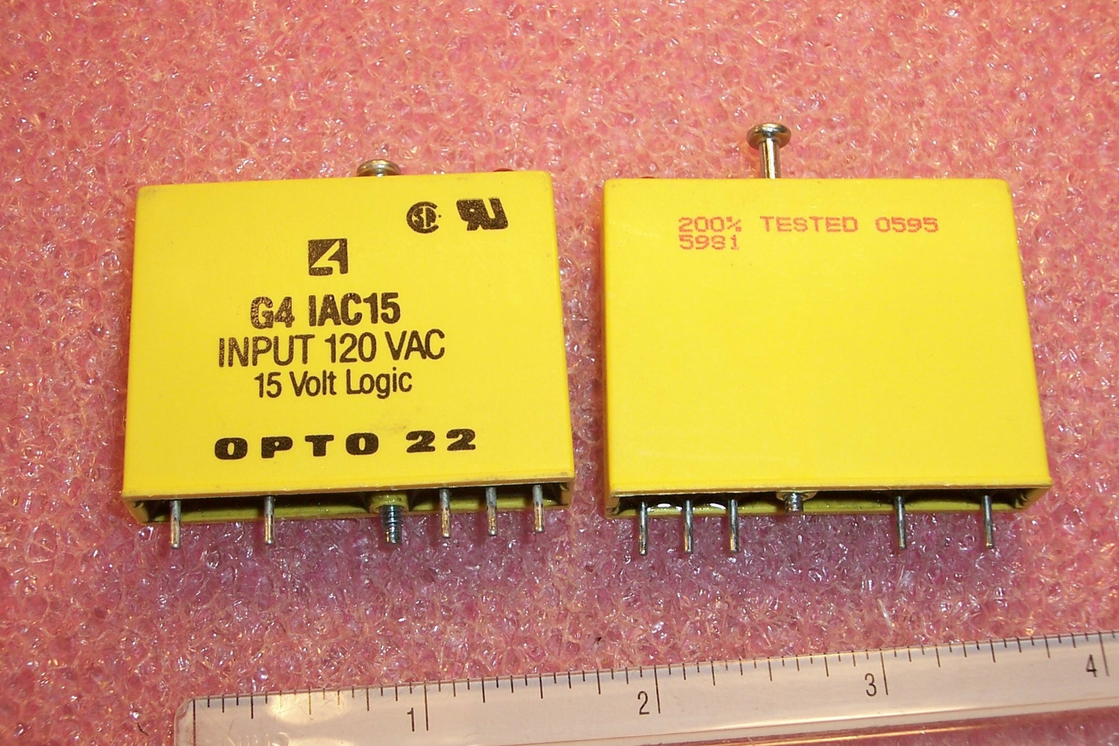 QTY (1) G4IAC15 OPTO 22 AC INPUT MODULE 120Vac 15V LOGIC G4-IAC15 NOS