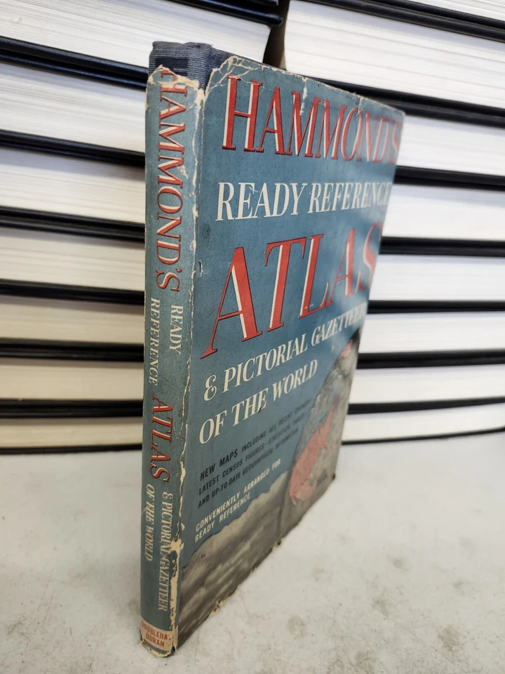 Hammond’s Pictorial Ready Reference Atlas and Gazetteer Of The World 1938 HCDJ - Image 2 of 4