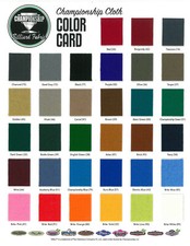 Championship PRE-CUT Invitational Pool Table Felt Cloth w/Teflon 20oz 26 Colors