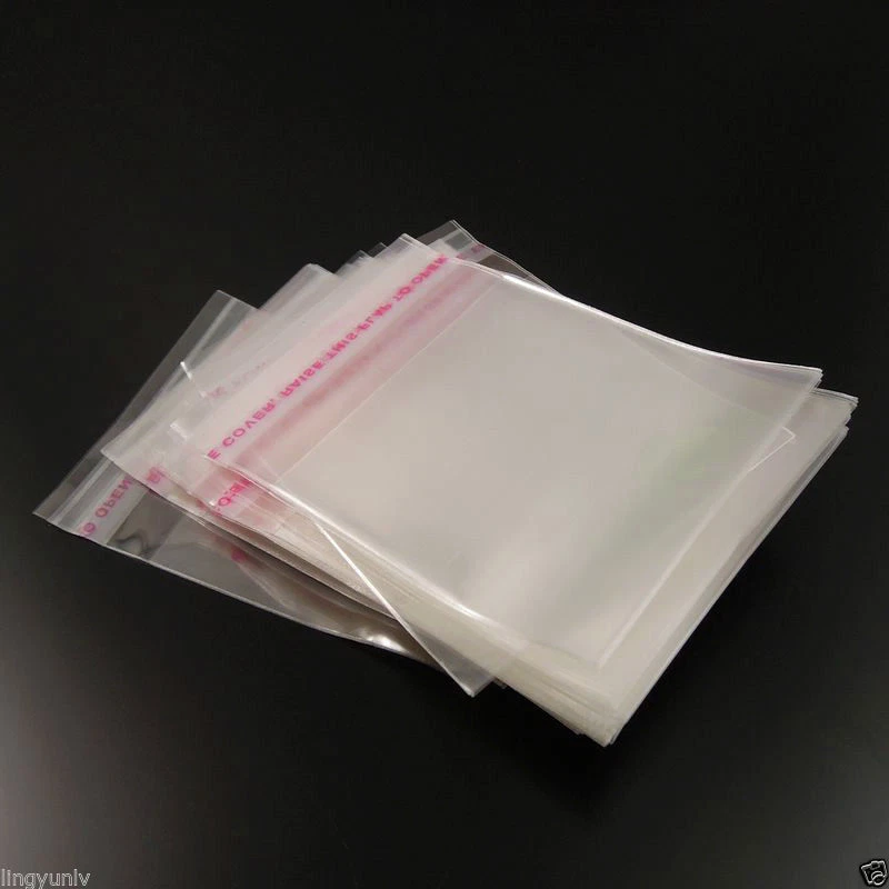 7*5CM Clear Self Adhesive Seal Poly Clear Plastic Jewellery Bag 500pcs 35979 - Image 4 of 4