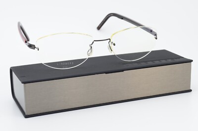 LINDBERG Brille 2140 T93 135 Col. K89 / PU9 Black Red Titan Gold DK + Case