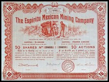 1910 Mexico: The Espiritu Mexican Mining Company
