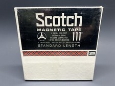  1  Sealed Scotch 111 Magnetic Recording Tape 7" Reel to Reel 1/4  x1200ft NOS