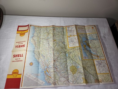Mapa de colección de la década de 1950 de Shell Oil Company de California - Imagen 3 de 6