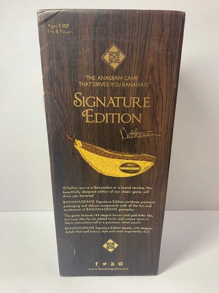 BANANAGRAMS Signature Edition Board Game Anagram Word Letters Game NOB FAST Ship - Image 3 of 4