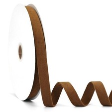 Velvet Ribbon 5/8" 20 Yards Coffee Double Face Wedding Gift Wrapping Bow