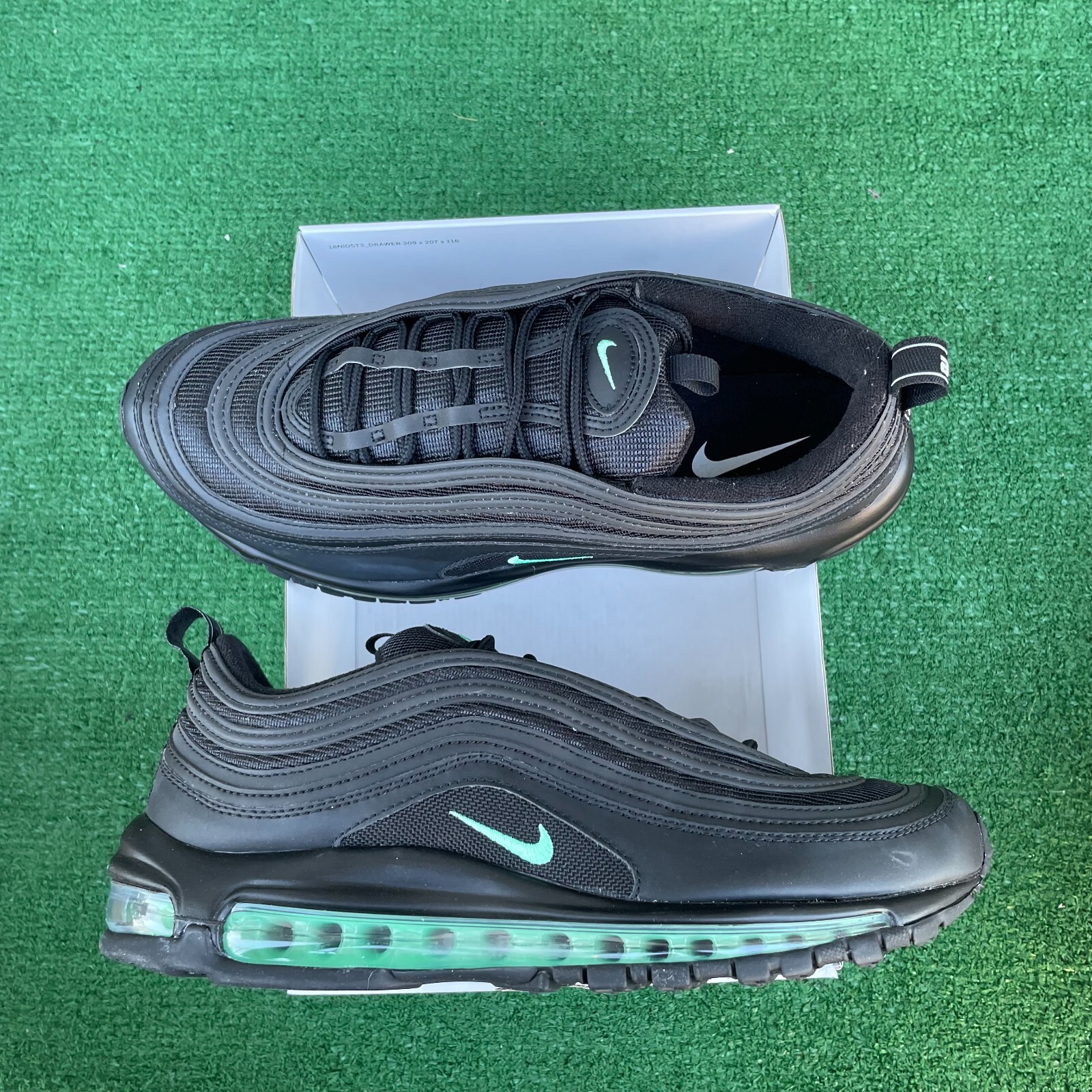 green glow air max 97
