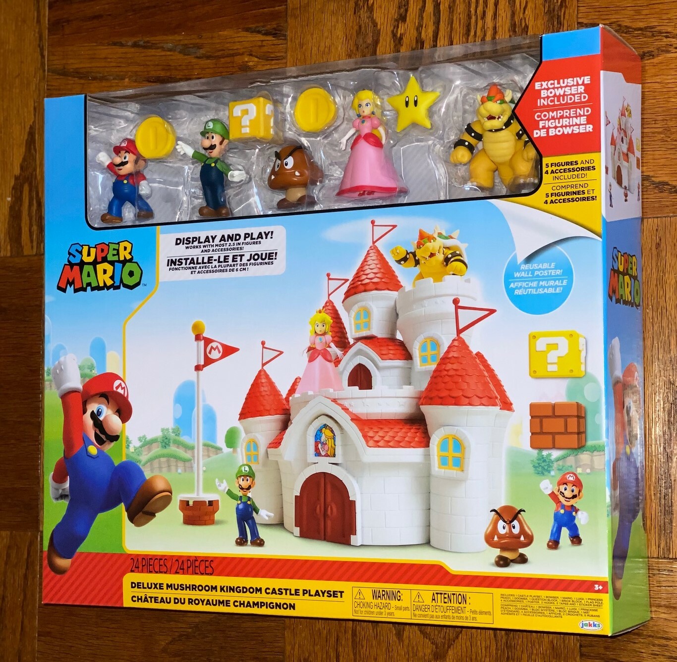 world of nintendo super mario mushroom kingdom castle playset