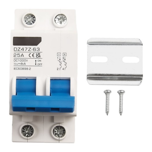 DC Miniature Circuit Breaker 2 Pole 1000V 32 Amp Isolator DC Disconnect Switch - Photo 22/60