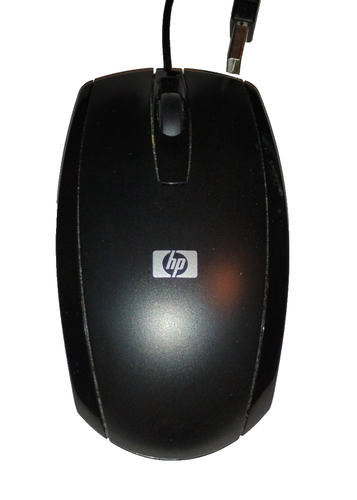 HP USB Wired Optical Mouse – 3-Button – Black – Plug & Play – Tested – PC/Laptop