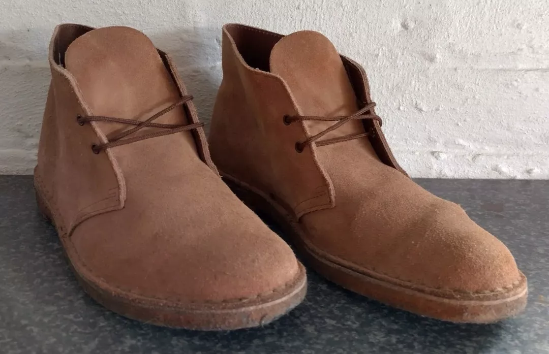Clarks ORIGINALS Desert Boots UK 9 F EUR 43 Suede Leather Mod indie scooter