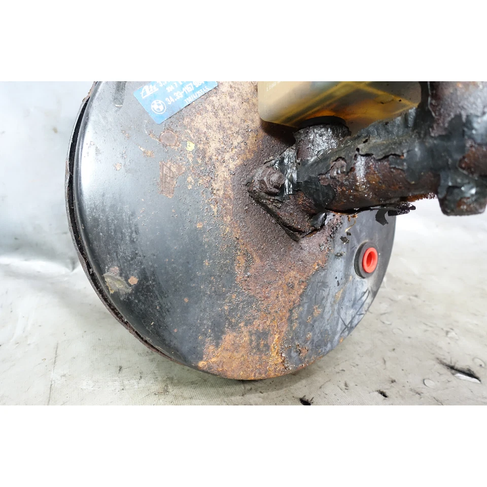 Amplificador de freno eléctrico y cilindro maestro BMW E30 325 ATE 1987-1993 dañado OEM Foto 3 de 4