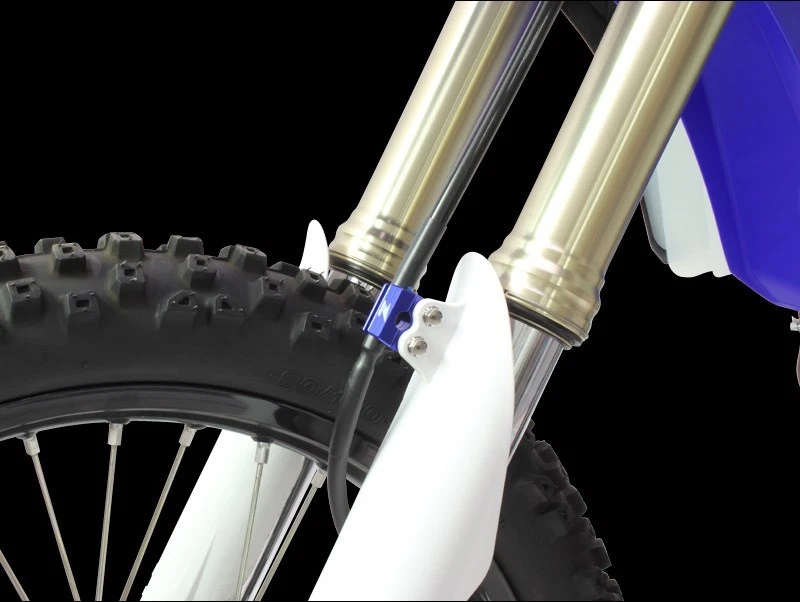 Abrazadera de línea de freno ZETA - ZETA92-0107 azul Honda CR80R CR85R 96-07, CRF150R 07-17 Foto 2 de 2