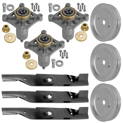 #ad 54quot; Deck Spindle Pulley Blade Rebuild Kit for Husqvarna GT2254 54quot; Deck $106.00
