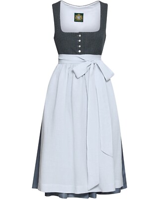 Hammerschmid Dirndl Pillersee midi Dirndl Balkonett-Ausschnitt uni NEU