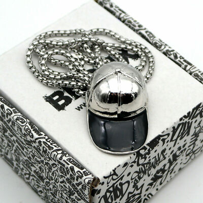 Da Maranza Collana Hip Hop Rapper Iced Out Micro Pave Red Shiny