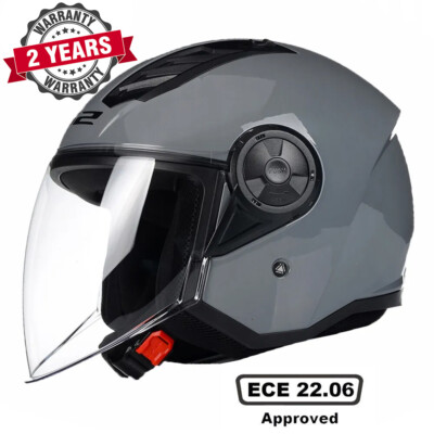 OPEN FACE MOTORBIKE MOTORCYCLE HELMET LS2 OF616 AIRFLOW II Ece22.06 NARDO GREY