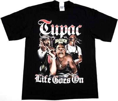 TUPAC SHAKUR T-shirt 2Pac Urban Streetwear Hip Hop Rap Men's TUPAC SHAKUR T-shirt 2Pac Urban Streetwear Hip Hop Rap Men's