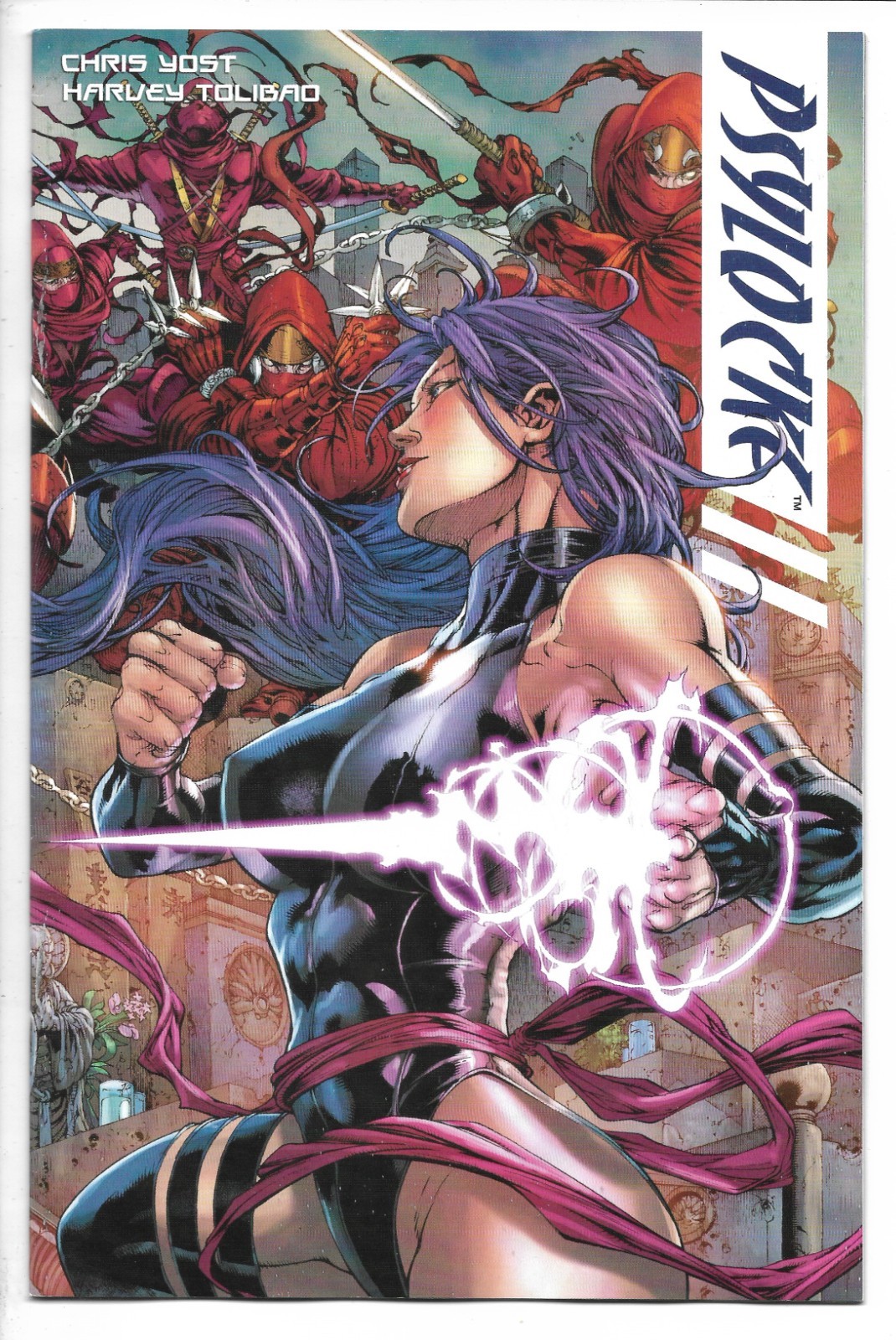 Psylocke # 1 / 2ª impresión Gatefold Variante / X-Men / Wolverine / 2010