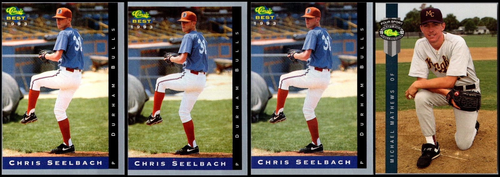 Classic Best Chris Seelbach (4) Card Lot - GOING, GOING… ALMOST GONE! DON’T W...