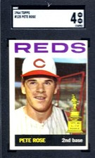 1964 Topps Pete Rose, Card # 125 Graded SGC 4.