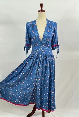 NATALIE MARTIN Sz S Small Layla Dress Pinwheel Denim NWT