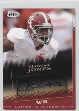 2015 Sage Hit Auto Red Christion Jones #A122 Auto 2f5